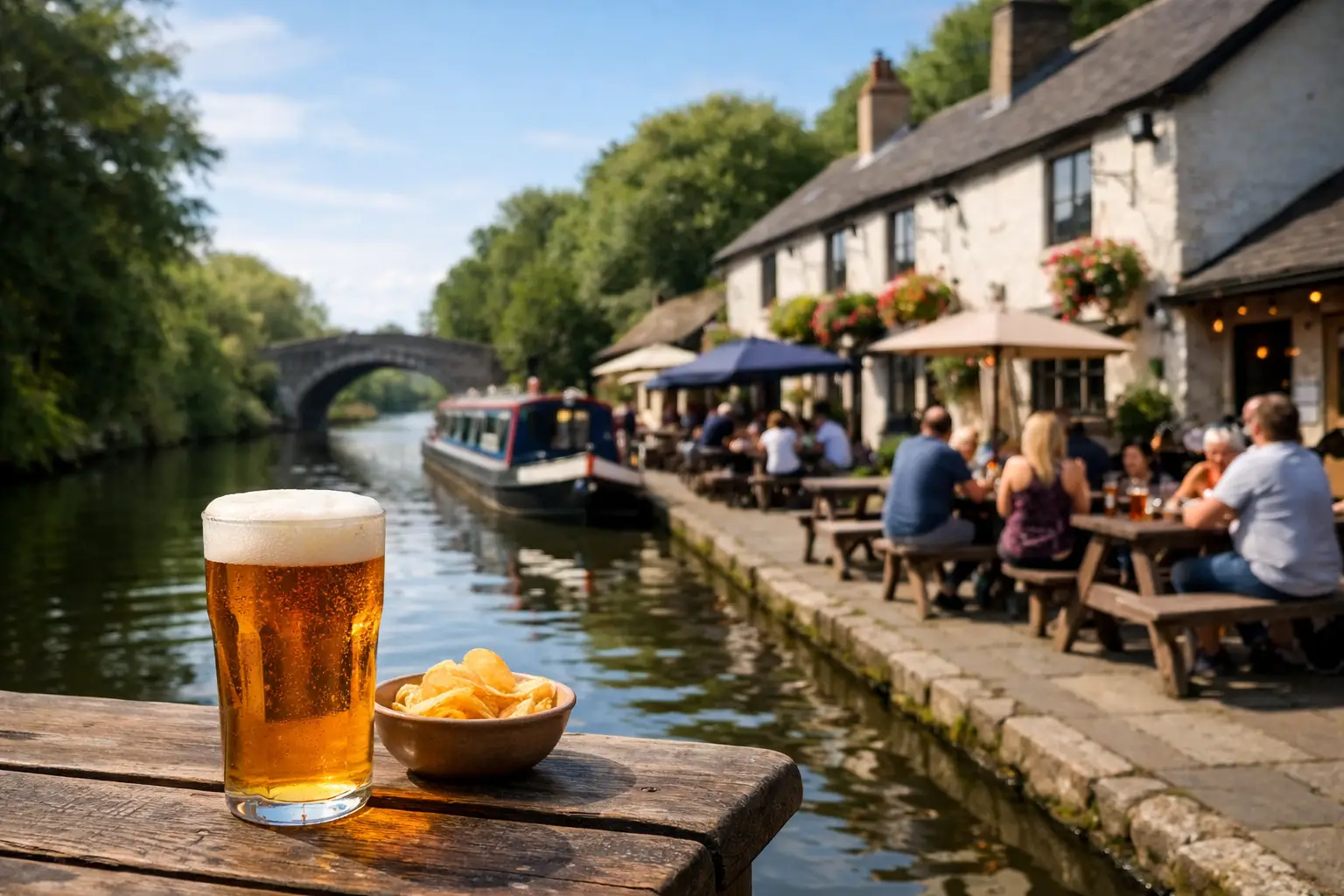 12 Best Canal Side Pubs for a Waterside Pint