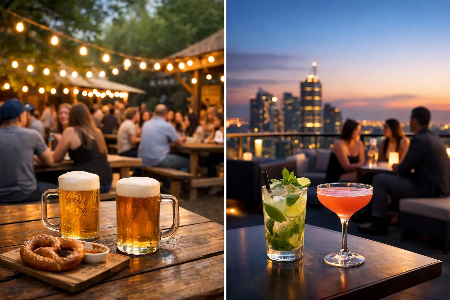 Beer Garden vs Rooftop Bar: Which Suits Your Night?